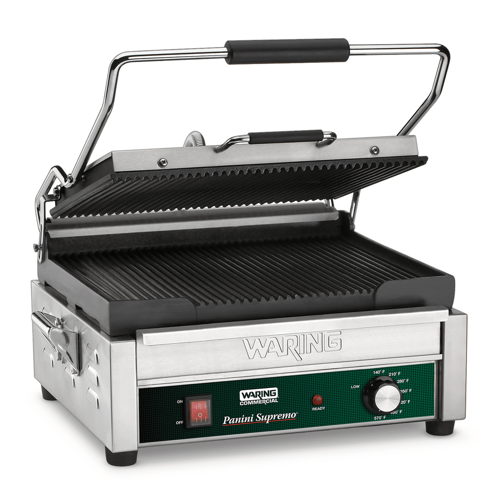 Waring Commercial Grill Waring Commercial Panini Supremo® Large Panini Grill — 208V  (14.5" x 11" cooking surface)