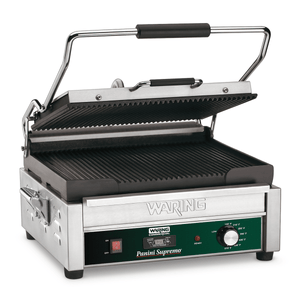 Waring Commercial Grill Waring Commercial Panini Supremo® Large Panini Grill with Timer — 208V  (14.5" x 11" cooking surface)