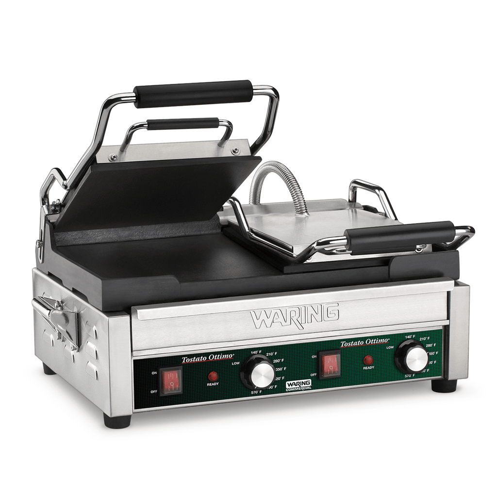 Waring Commercial Grill Waring Commercial Tostato Ottimo® Dual Toasting Grill with Timer — 240V  (17" x 9.25" cooking surface)