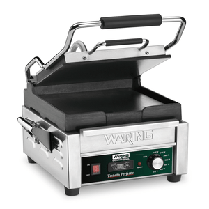 Waring Commercial Grill Waring Commercial Tostato Perfetto® Compact Flat Toasting Grill with Timer — 120V  (9.75" x 9.25" cooking surface)