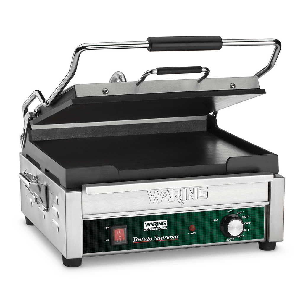 Waring Commercial Grill Waring Commercial Tostato Supremo® Large Flat Toasting Grill with Timer — 120V  (14.5" x 11" cooking surface)