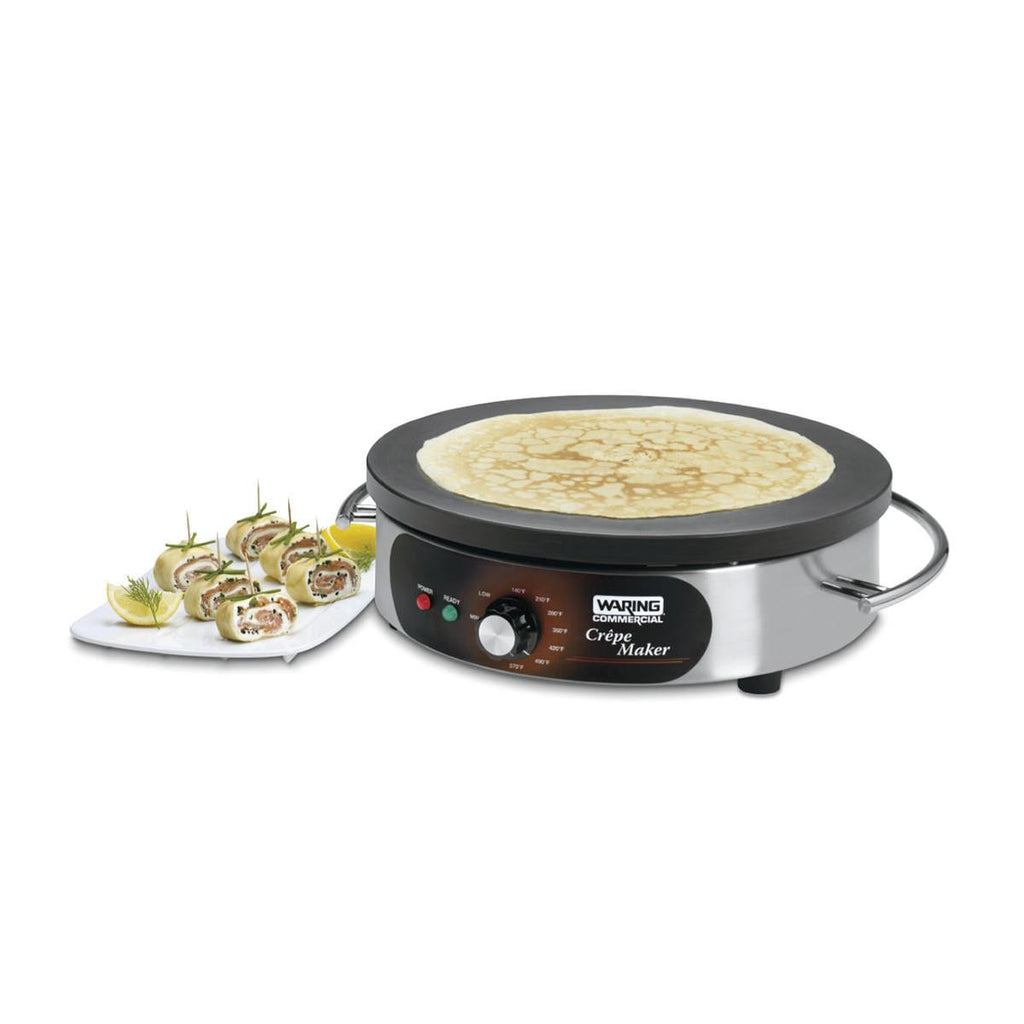 Waring Commercial Maker Waring Commercial 16" Electric Crêpe Maker, 120V, 1800W, Spreader and Spatula included