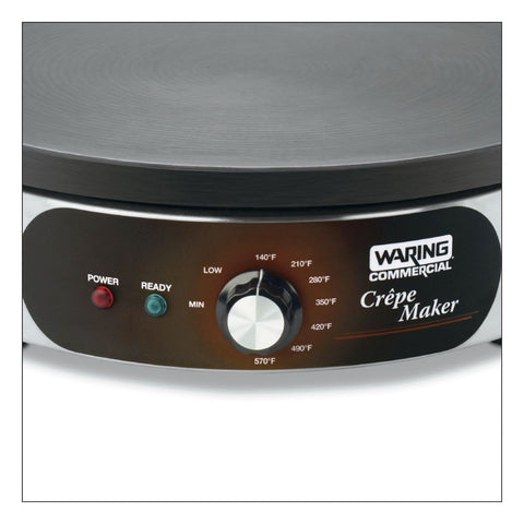 Image of Waring Commercial Maker Waring Commercial 16" Electric Crêpe Maker, 208V/240V, 2170W/2880W, Spreader and Spatula included