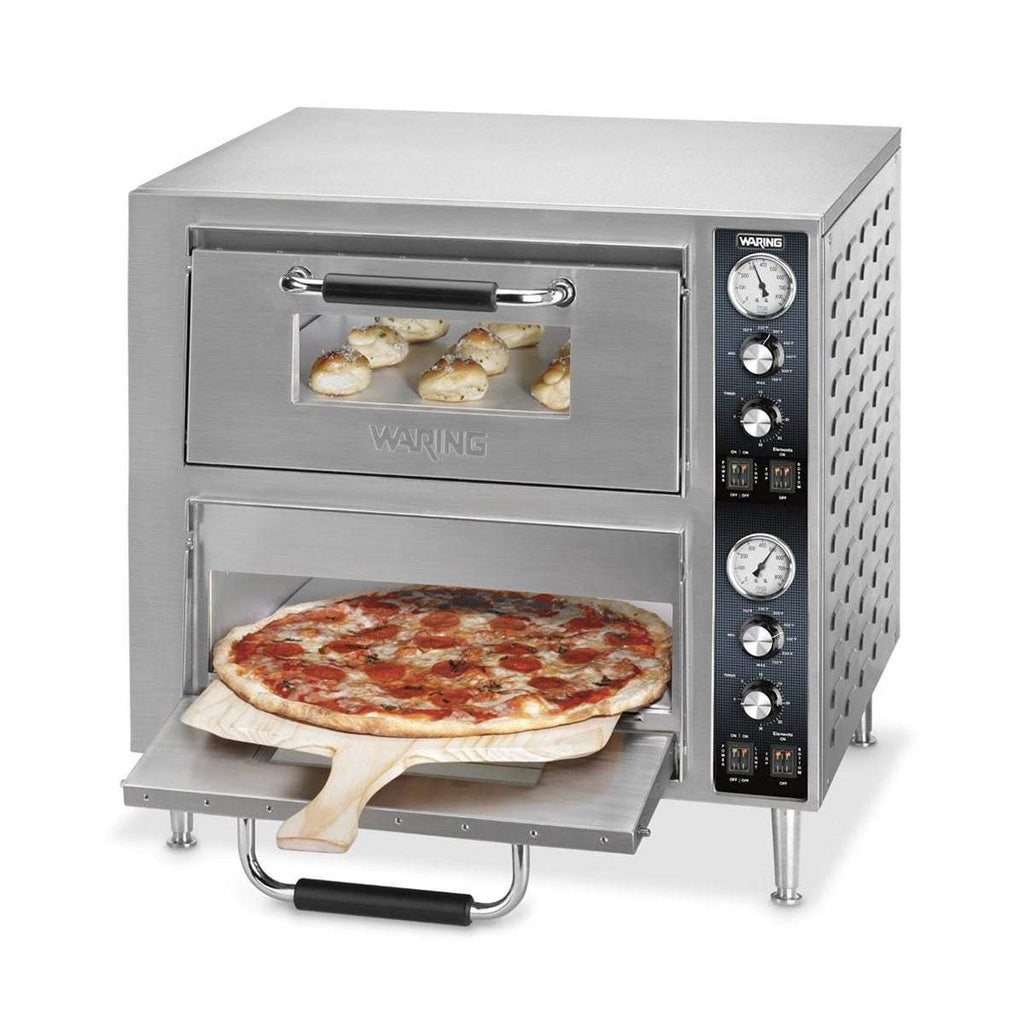 Waring Commercial Ovens Waring Commercial Double Compartment Pizza Oven, 240V-3200W