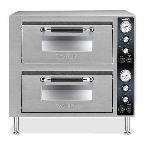 Image of Waring Commercial Ovens Waring Commercial Double Compartment Pizza Oven, 240V-3200W
