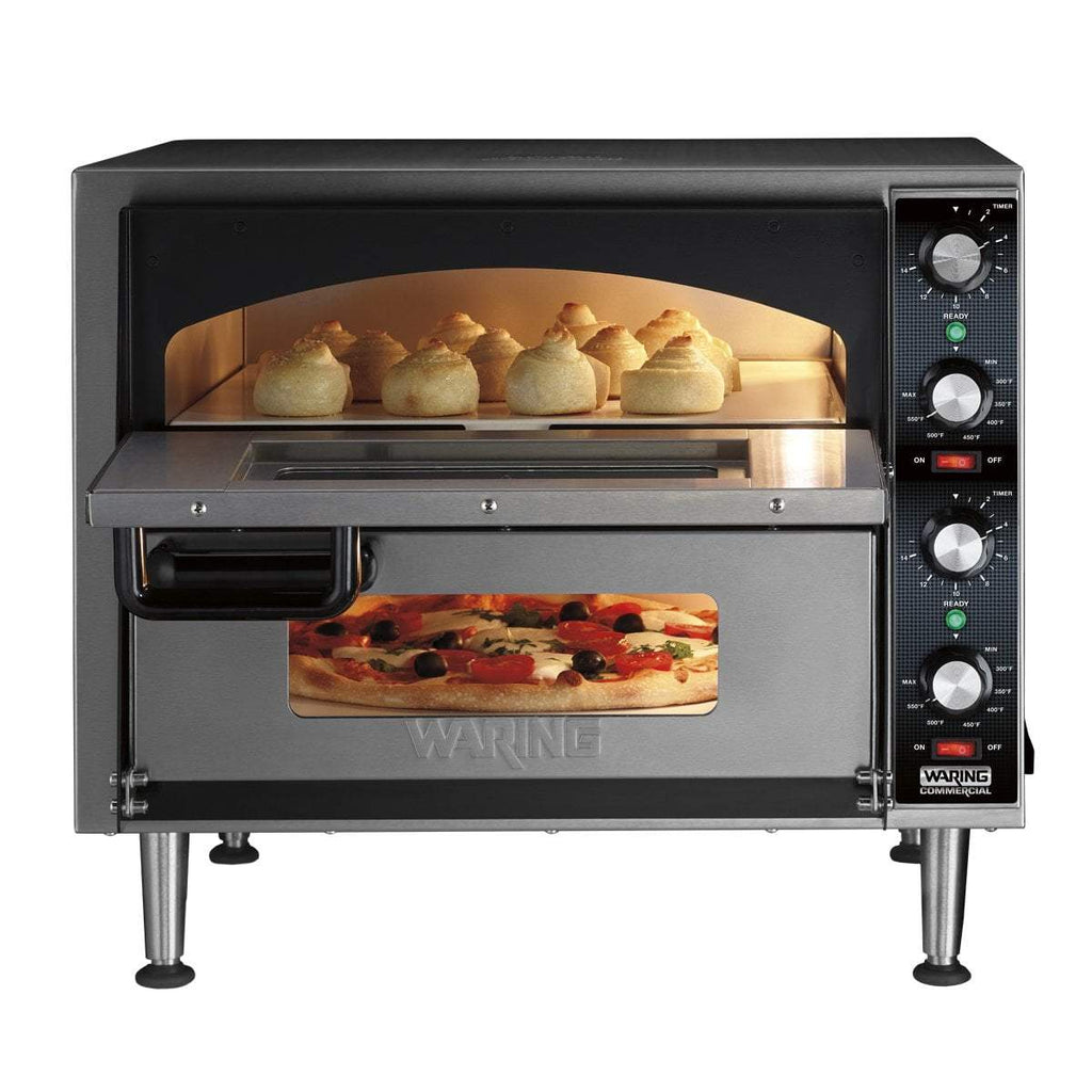 Waring Commercial Ovens Waring Commercial Medium-Duty Double-Deck Pizza Oven