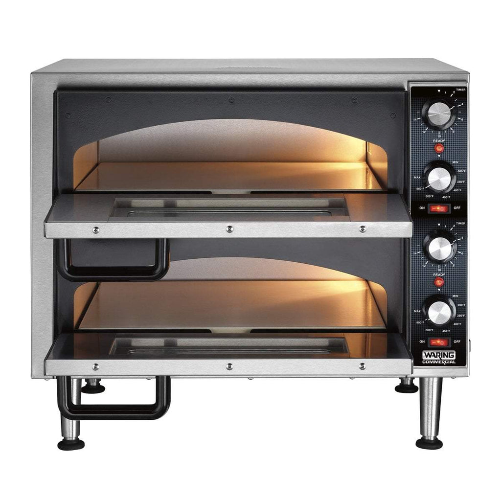 Waring Commercial Ovens Waring Commercial Medium-Duty Double-Deck Pizza Oven
