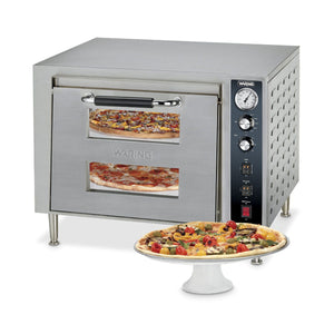 Waring Commercial Single Compartment/Double-Deck Pizza Oven, 240V-3200W