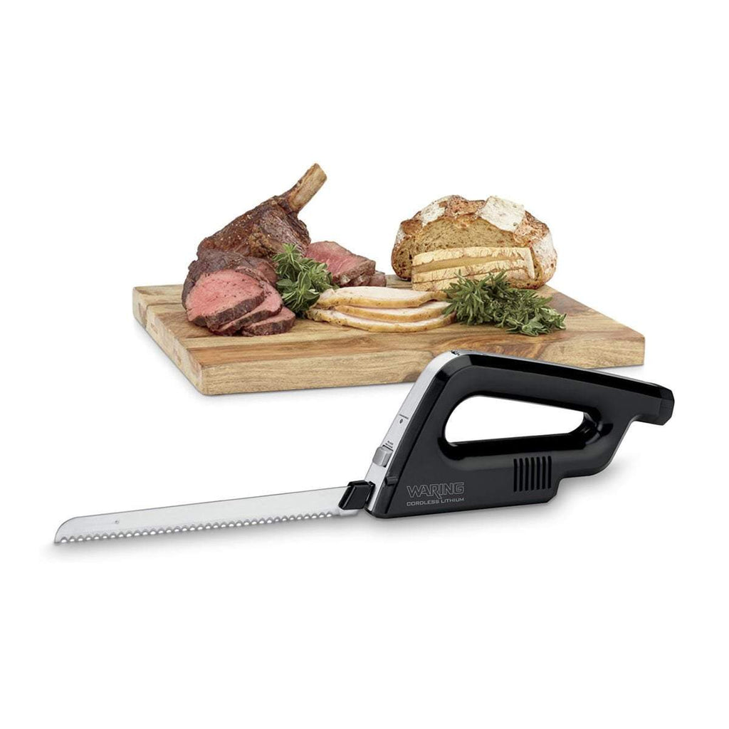 Waring Commercial Cordless Rechargeable Electric Knife w/Bread and Car –  Chicago BBQ Grills
