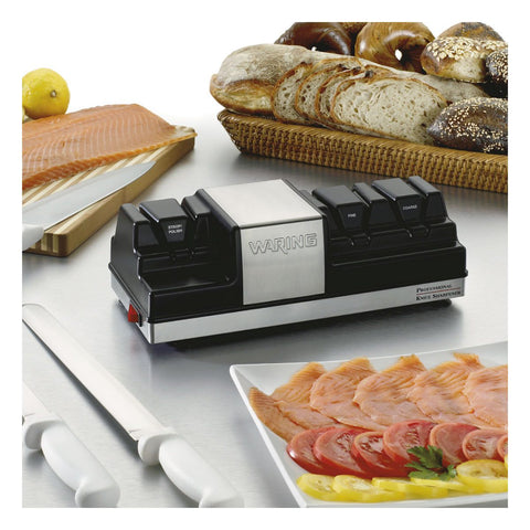 Image of Waring Commercial Prep Waring Commercial Professional Knife Sharpener with 3 Stations, NSF Approved