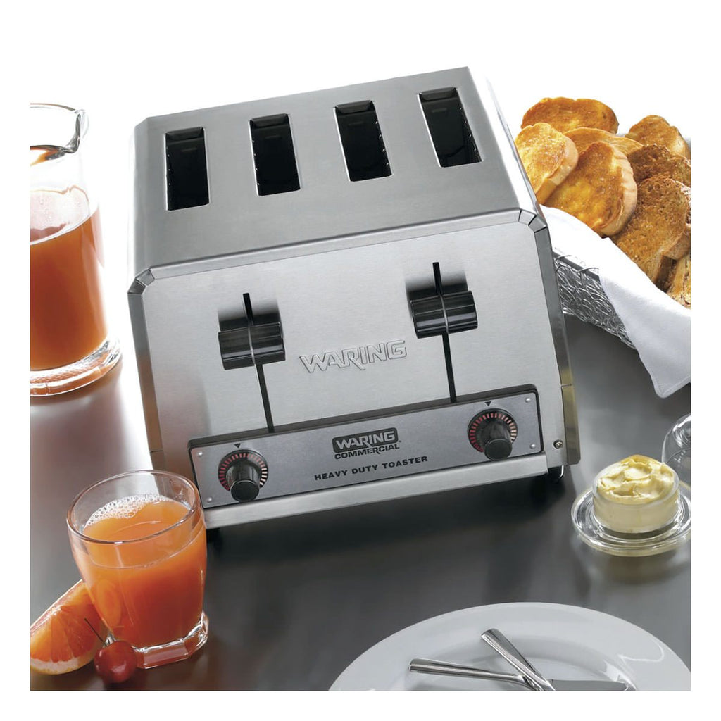 Waring Commercial Toaster Waring Commercial 4-Slice Heavy-Duty Commercial Toaster, 120V, 15 Amp
