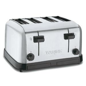 Waring Commercial Toaster Waring Commercial Brushed Chrome 4-Slice Commercial Medium-Duty Toaster