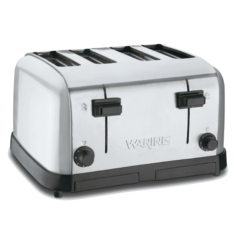 Image of Waring Commercial Toaster Waring Commercial Brushed Chrome 4-Slice Commercial Medium-Duty Toaster