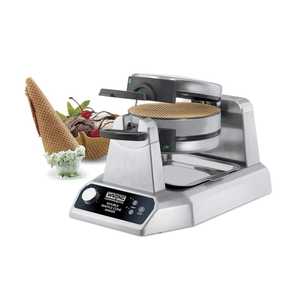 Waring Commercial Waffle Maker Waring Commercial Heavy-Duty Double Vertical Waffle Cone Maker — 120V, 1400 Watts