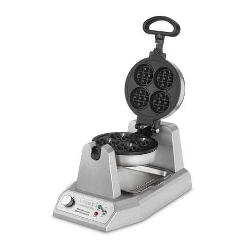 Image of Waring Commercial Waffle Maker Waring Commercial Heavy-Duty Mini-Belgian Waffle Maker — 120V, 1200 Watts